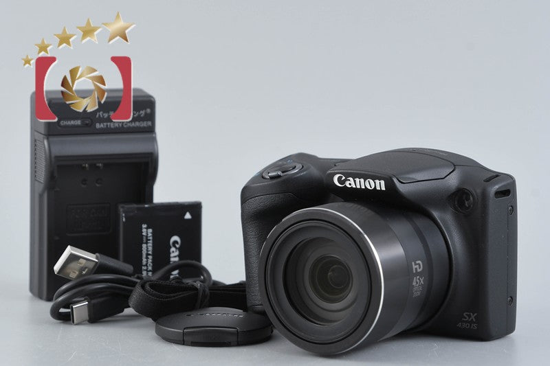 Canon PowerShot SX430 IS Black 20.0 MP Digital Camera