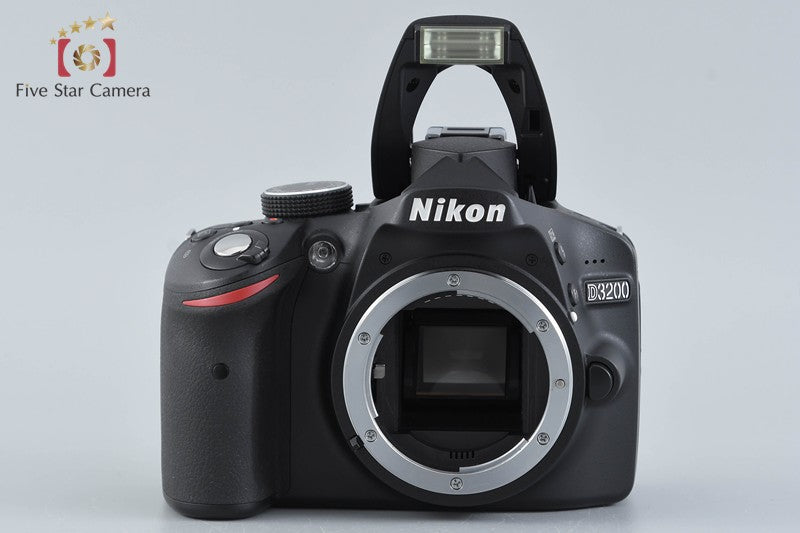 "Shutter count 4,511" Nikon D3200 Black 24.2 MP Digital SLR Camera Body