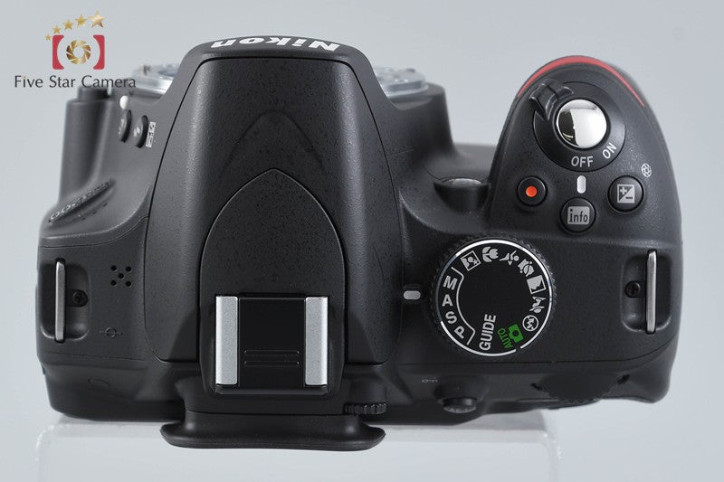"Shutter count 4,511" Nikon D3200 Black 24.2 MP Digital SLR Camera Body