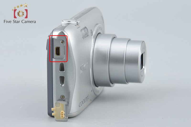 Nikon COOLPIX S3700 Silver 20.1 MP Digital Camera