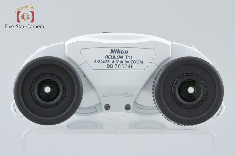 Nikon ACULON T11 8-24x25 White Binoculars w/ Box