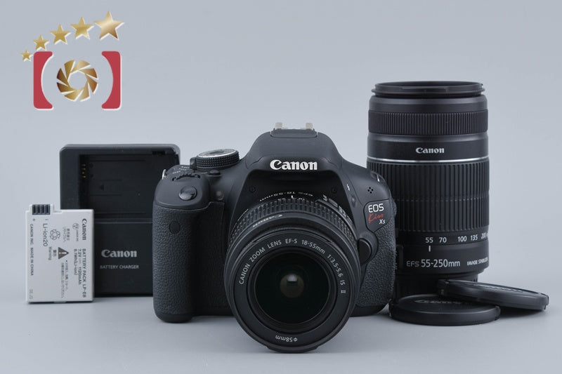 Canon EOS Kiss X5 / Rebel T3i / 600D 18.0 MP 18-55 55-250 Lenses