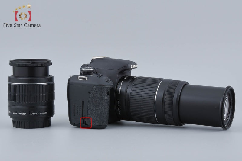 Canon EOS Kiss X5 / Rebel T3i / 600D 18.0 MP 18-55 55-250 Lenses