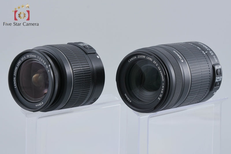 Canon EOS Kiss X5 / Rebel T3i / 600D 18.0 MP 18-55 55-250 Lenses