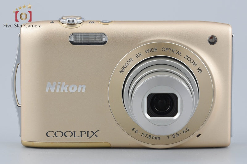 Nikon COOLPIX S3300 Sweet Gold 16.0 MP Digital Camera