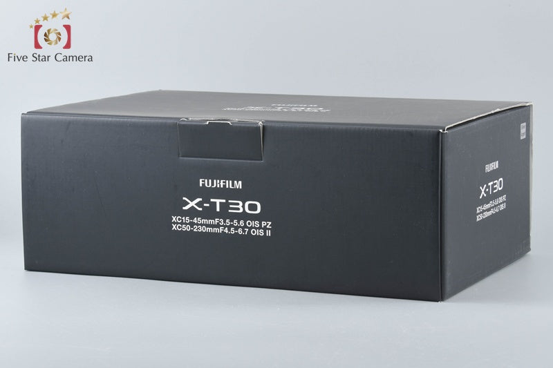 Fujifilm X-T30 Silver 26.1 MP Digital Camera 15-45 50-230 Lenses w/ Box