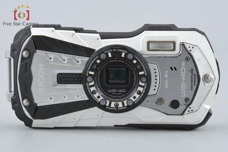 "Shutter count 4,077" Ricoh PENTAX WG-40W White 16.0 MP Waterproof Action Camera