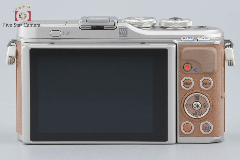 "Count 793" Olympus E-PL9 Brown 16.1 MP Mirrorless Camera 14-42 40-150 Lenses