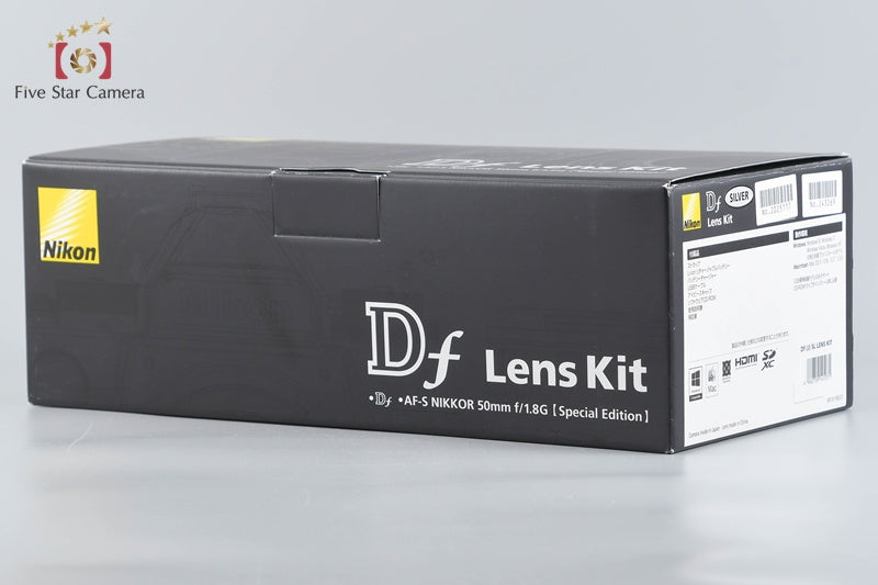 "Count 2,139" Nikon Df Silver 16.2 MP 50mm f/1.8 G Special Edition Kit w/ Box