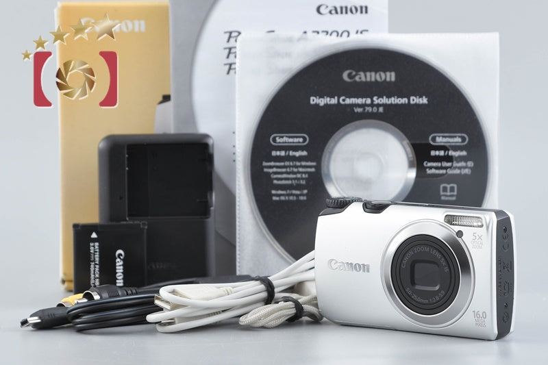 Canon PowerShot A3300 IS Silver 16.0 MP Digital Camera w/ Box