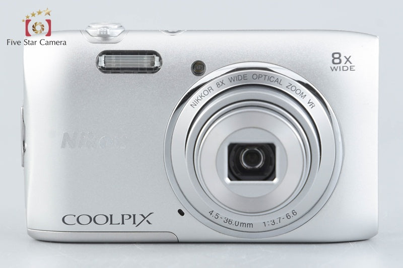 Nikon COOLPIX S3600 Crystal Silver 20.0 MP Digital Camera w/ Box