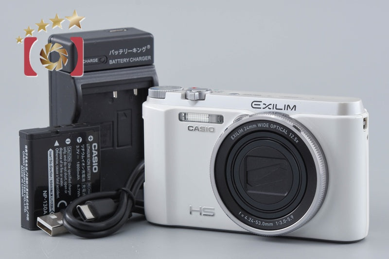 Casio HIGH SPEED EXILIM EX-ZR1300 White 16.1 MP Digital Camera