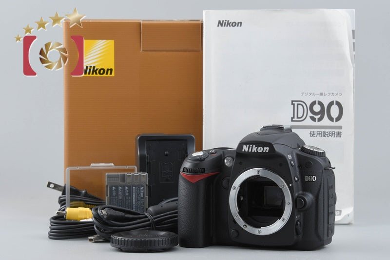 "Shutter count 1,751" Nikon D90 12.3 MP Digital SLR Camera Body w/ Box