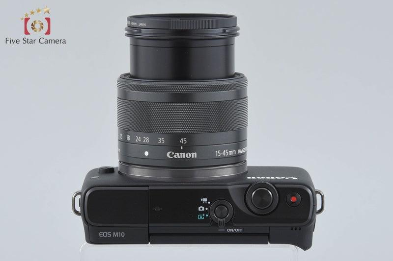 Canon EOS M10 Black 18.0 MP Digital Mirrorless Camera 15-45 Lens