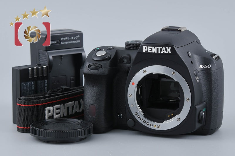 "Shutter count 612" Pentax K-50 Black 16.3 MP Digital SLR Camera Body