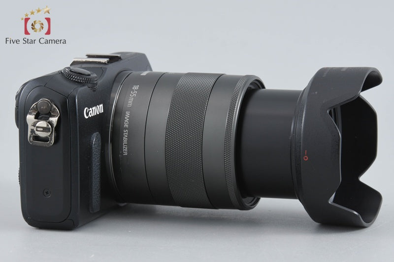 Canon EOS M Black 18.0 MP Mirrorless Camera 18-55 IS STM Lens