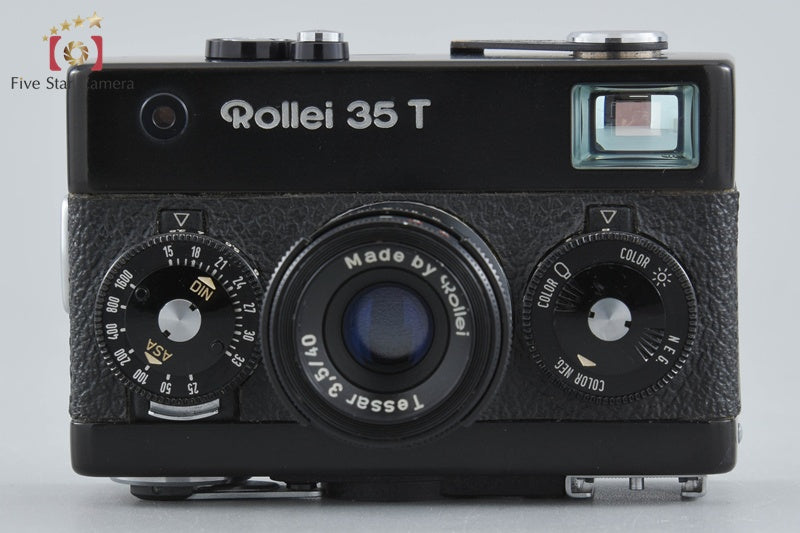 Rollei 35T Black Tessar 40mm f/3.5 35mm Point&Shoot Film Camera