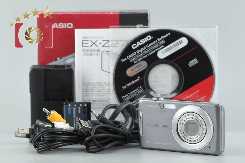 CASIO EXILIM ZOOM EX-Z270 Gray 10.1 MP Digital Camera w/ Box