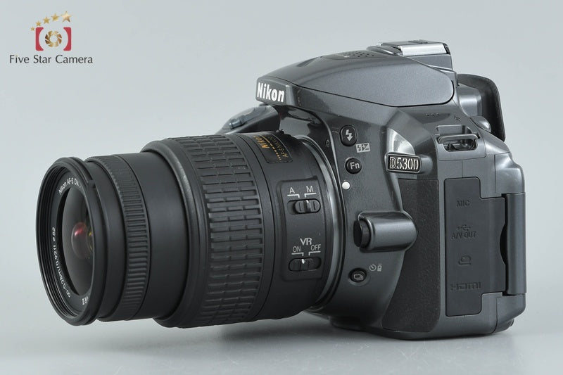 Nikon D5300 Gray 24.2 MP DSLR Camera 18-55 VR II Lens