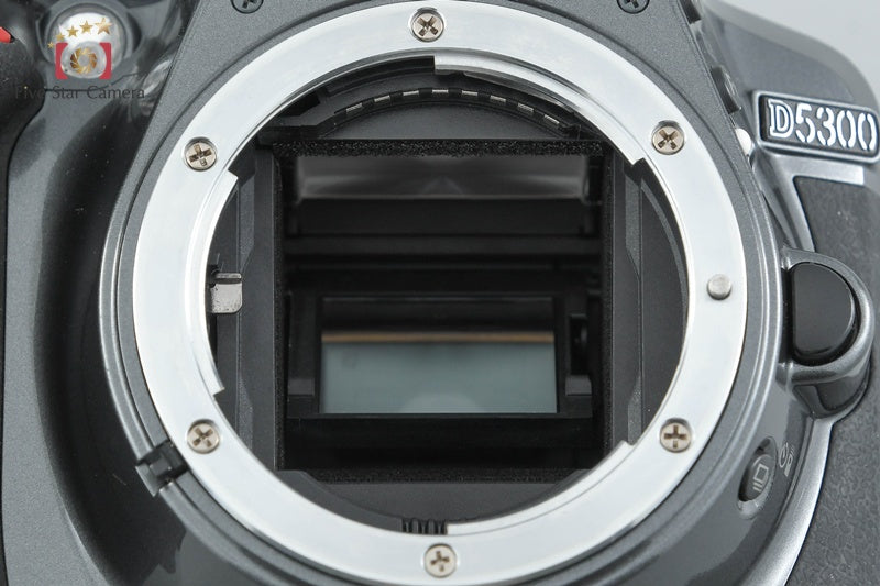 Nikon D5300 Gray 24.2 MP DSLR Camera 18-55 VR II Lens
