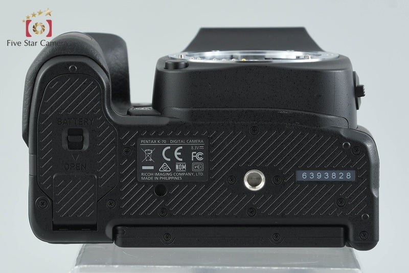 "Count 721" PENTAX K-70 Black 24.0 MP DSLR Camera Body