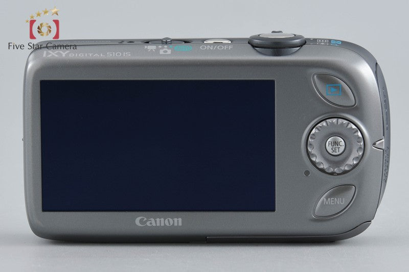 Canon IXY Digital 510 IS Silver 12.1 MP Digital Camera w/ Box