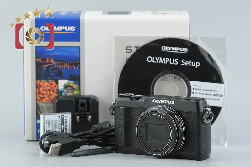 Olympus Stylus SH-1 Black 16.0 MP Digital Camera w/ Box