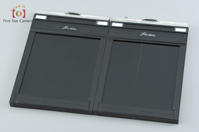 Lisco REGAL II 4x5 Cut Film Holder x2 w/ Box