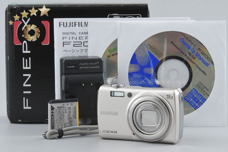 Fujifilm FinePix F200EXR Silver 12.0 MP Digital Camera w/ Box