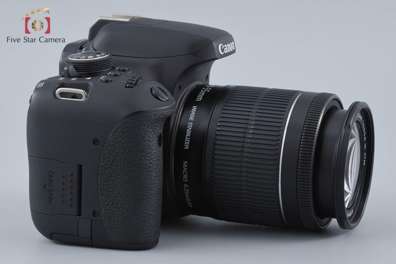Canon EOS Kiss X8i / Rebel T6i / 750D 24.2 MP DSLR EF-S 18-55 Lens