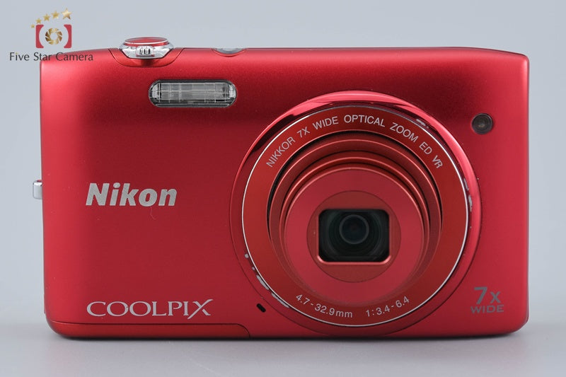 Nikon COOLPIX S3500 Raspberry Red 20.0 MP Digital Camera