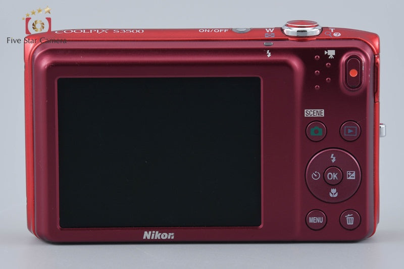 Nikon COOLPIX S3500 Raspberry Red 20.0 MP Digital Camera