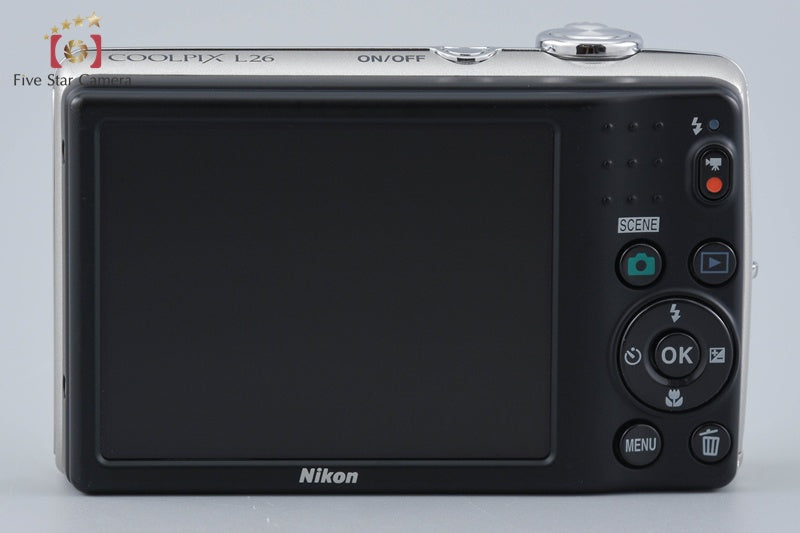 Nikon COOLPIX L26 Silver 16.1 MP Digital Camera