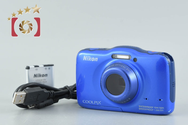 Nikon COOLPIX S32 Blue 13.2 MP Digital Camera