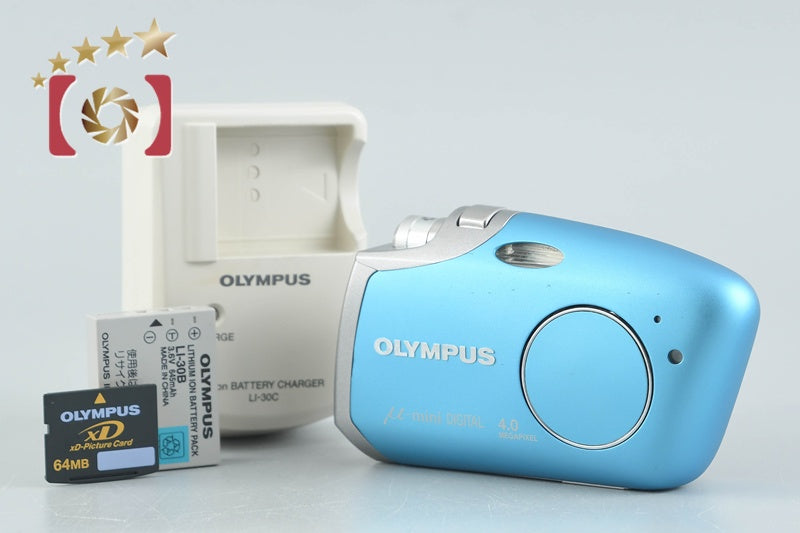 Olympus μ-mini DIGITAL Crystal Blue 4.0 MP Digital Camera
