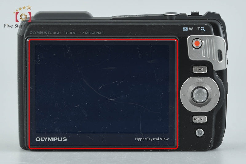 "Shutter count 3,943" Olympus Tough TG-820 Black 12.0 MP Digital Camera