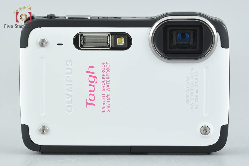 "Count 569" Olympus Tough TG-620 White 12.0 MP 5m Waterproof Digital Camera
