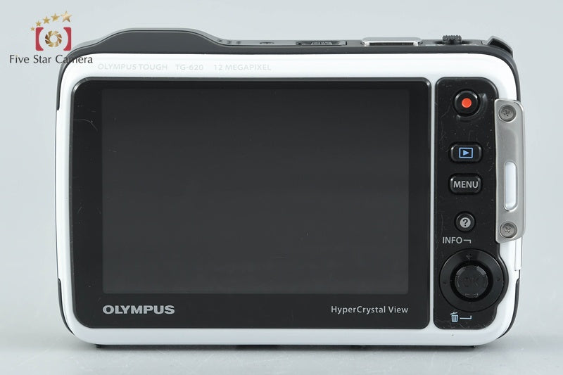 "Count 569" Olympus Tough TG-620 White 12.0 MP 5m Waterproof Digital Camera