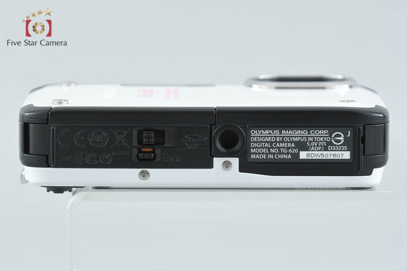 "Count 569" Olympus Tough TG-620 White 12.0 MP 5m Waterproof Digital Camera