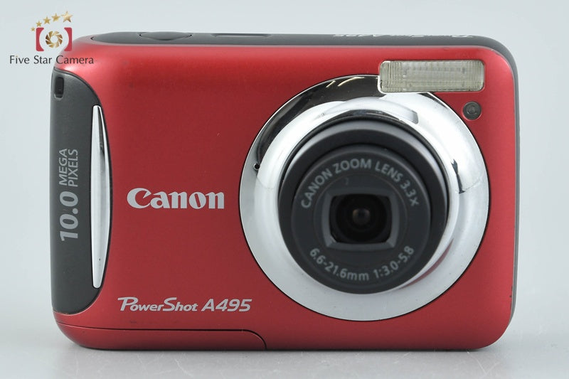Canon PowerShot A495 Red 10.0 MP Digital Camera