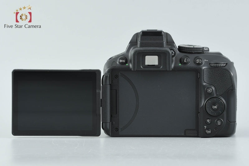 Nikon D5300 Black 24.2 MP DSLR Camera 18-55 55-200 VR Lenses