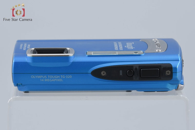 "Shutter count 893" Olympus TOUGH TG-320 Blue 14.0 MP Digital Camera