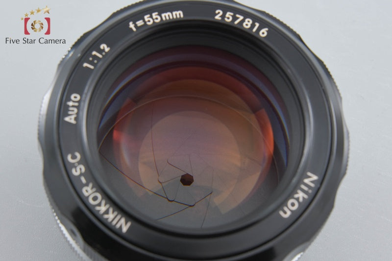Nikon NIKKOR-S.C Auto 55mm f/1.2 Non Ai Lens