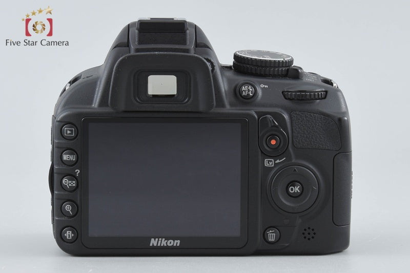 "Shutter count 4,121" Nikon D3100 Black 14.2 MP Digital SLR Camera 18-55 VR Lens