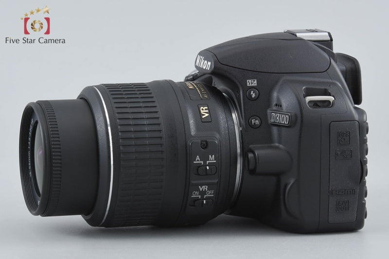 "Shutter count 4,121" Nikon D3100 Black 14.2 MP Digital SLR Camera 18-55 VR Lens