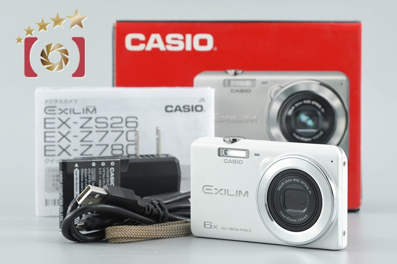 Casio EXILIM EX-Z780 White 16.1 MP Digital Camera w/ Box