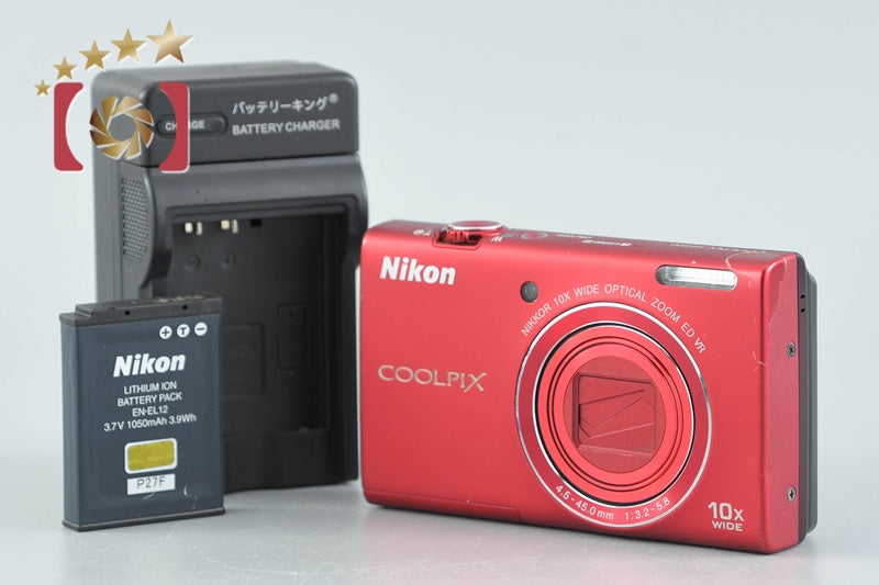 Nikon COOLPIX S6200 Brilliant Red 16.0 MP Digital Camera