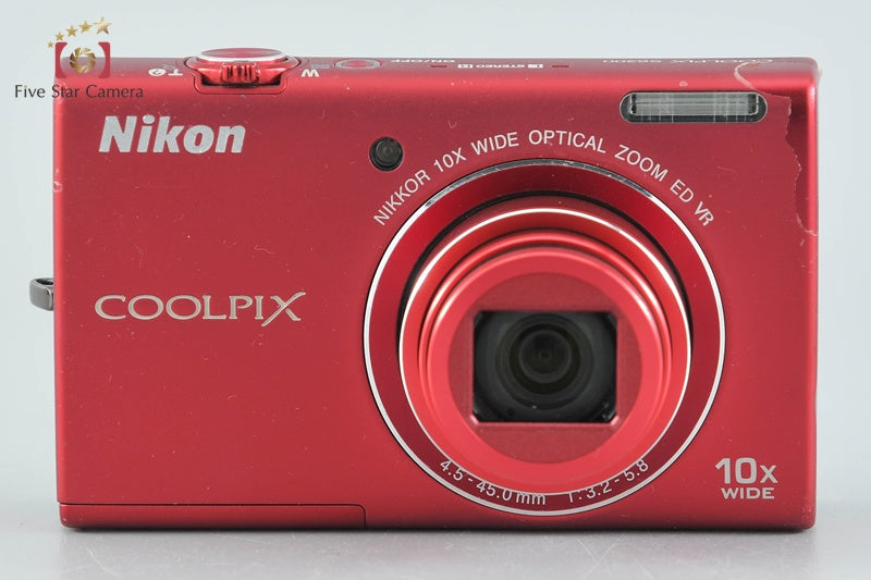 Nikon COOLPIX S6200 Brilliant Red 16.0 MP Digital Camera