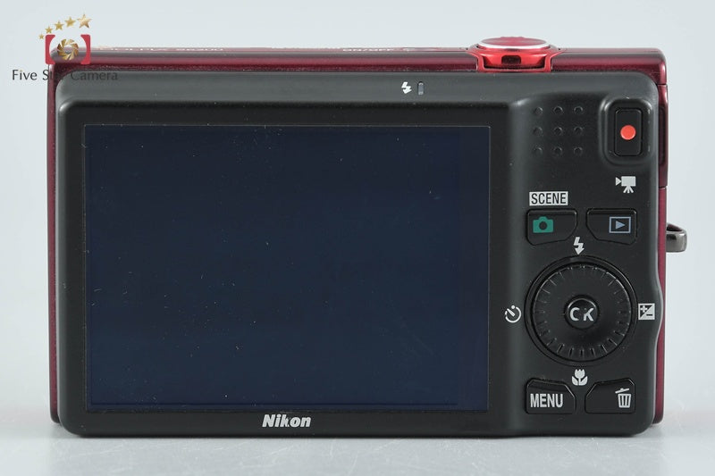 Nikon COOLPIX S6200 Brilliant Red 16.0 MP Digital Camera