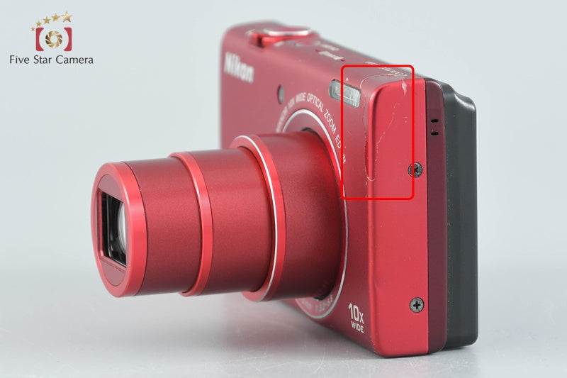 Nikon COOLPIX S6200 Brilliant Red 16.0 MP Digital Camera